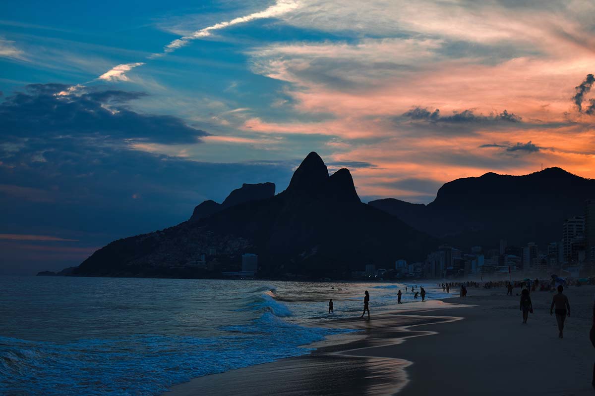 Cape Verde beach at sunsedt